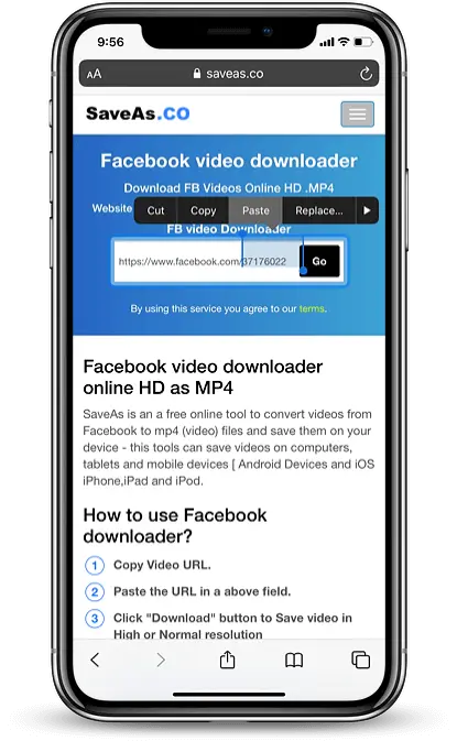 Como baixar vídeos do Facebook no iPhone 04